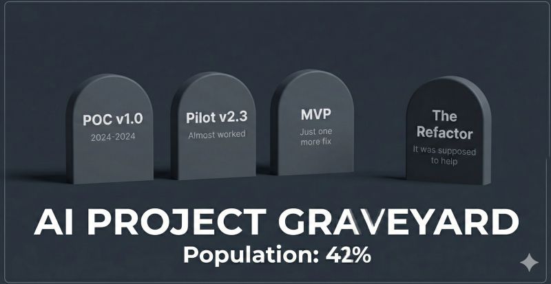 42% of companies abandoned their AI projects this year. The problem isn't the technology.